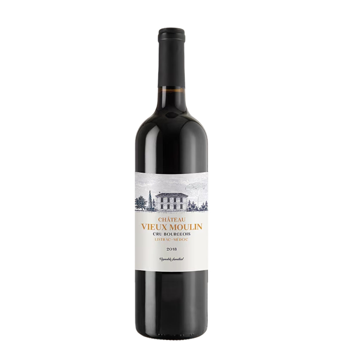 Chateau Vieux Moulin Cru Bourgeois Listrac-Medoc Red Wine, France 2018