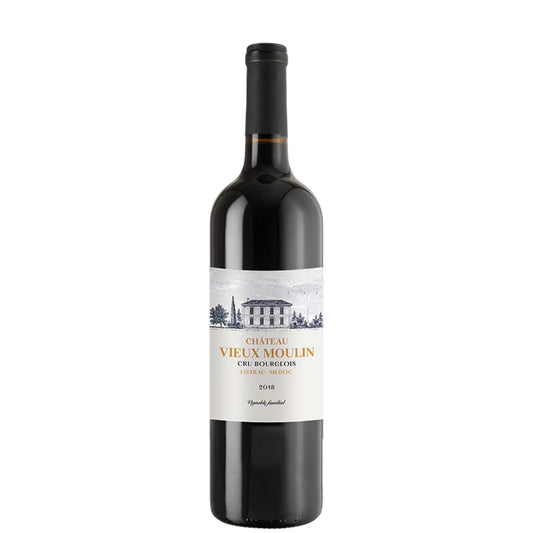Chateau Vieux Moulin Cru Bourgeois Listrac-Medoc Red Wine, France 2018
